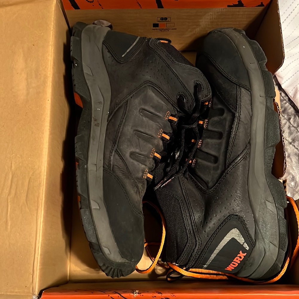 Steel toe work shoes size 12